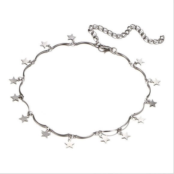 🛍NEW⚡️Silver ⚡️Star Choker - Picture 2 of 7